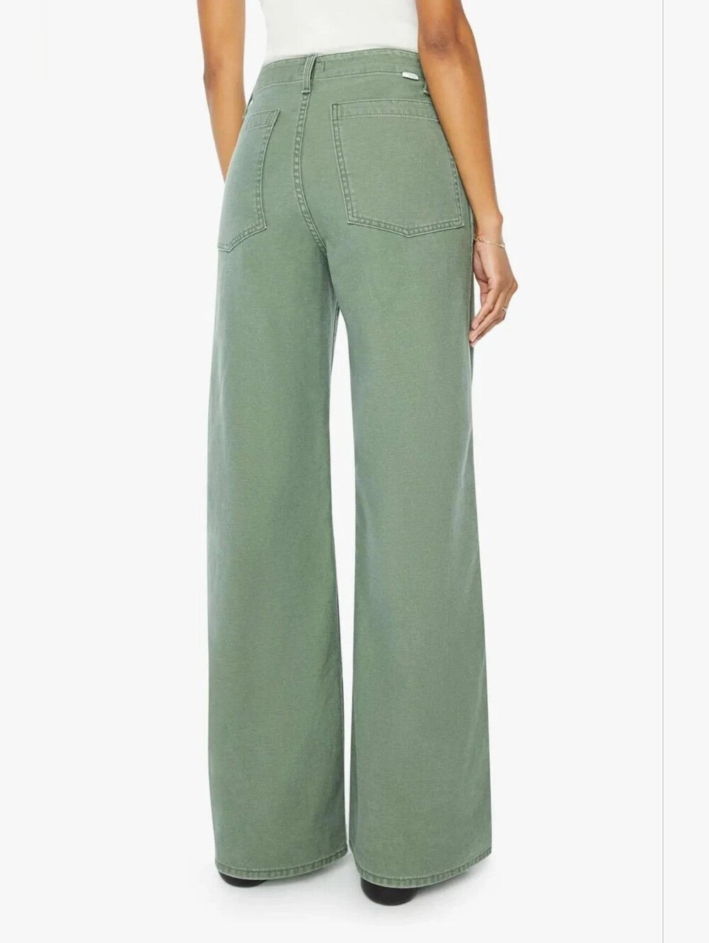 Mother the Major Sneak Roller High Rise Wide Leg Jeans Sz 28 New - Picture 3 of 4